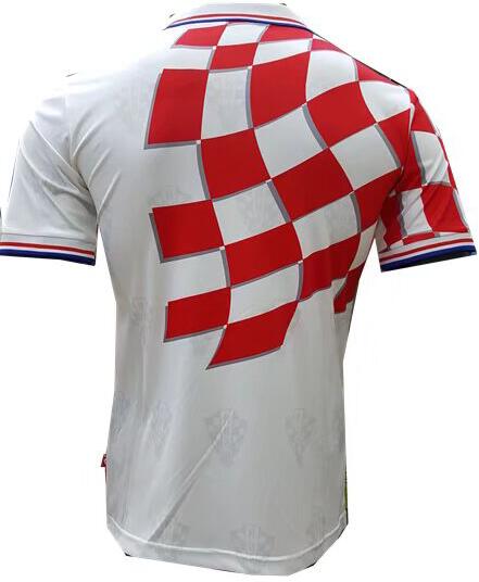 Croatia Home 1998 Retro Soccer Jersey Shirt - Click Image to Close